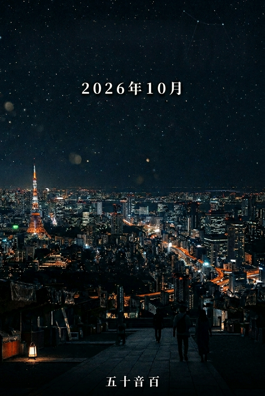 2026年10月 by 五十音 百